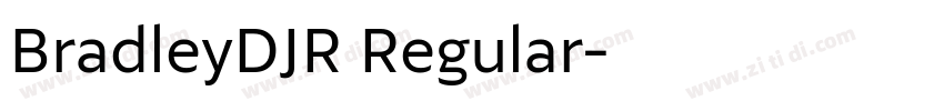 BradleyDJR Regular字体转换